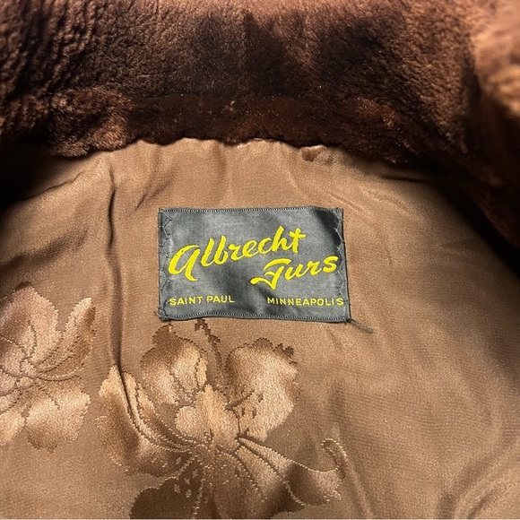 Vintage Mahogany Brown Mink Fur Coat Albrecht Furs - Picture 4 of 6